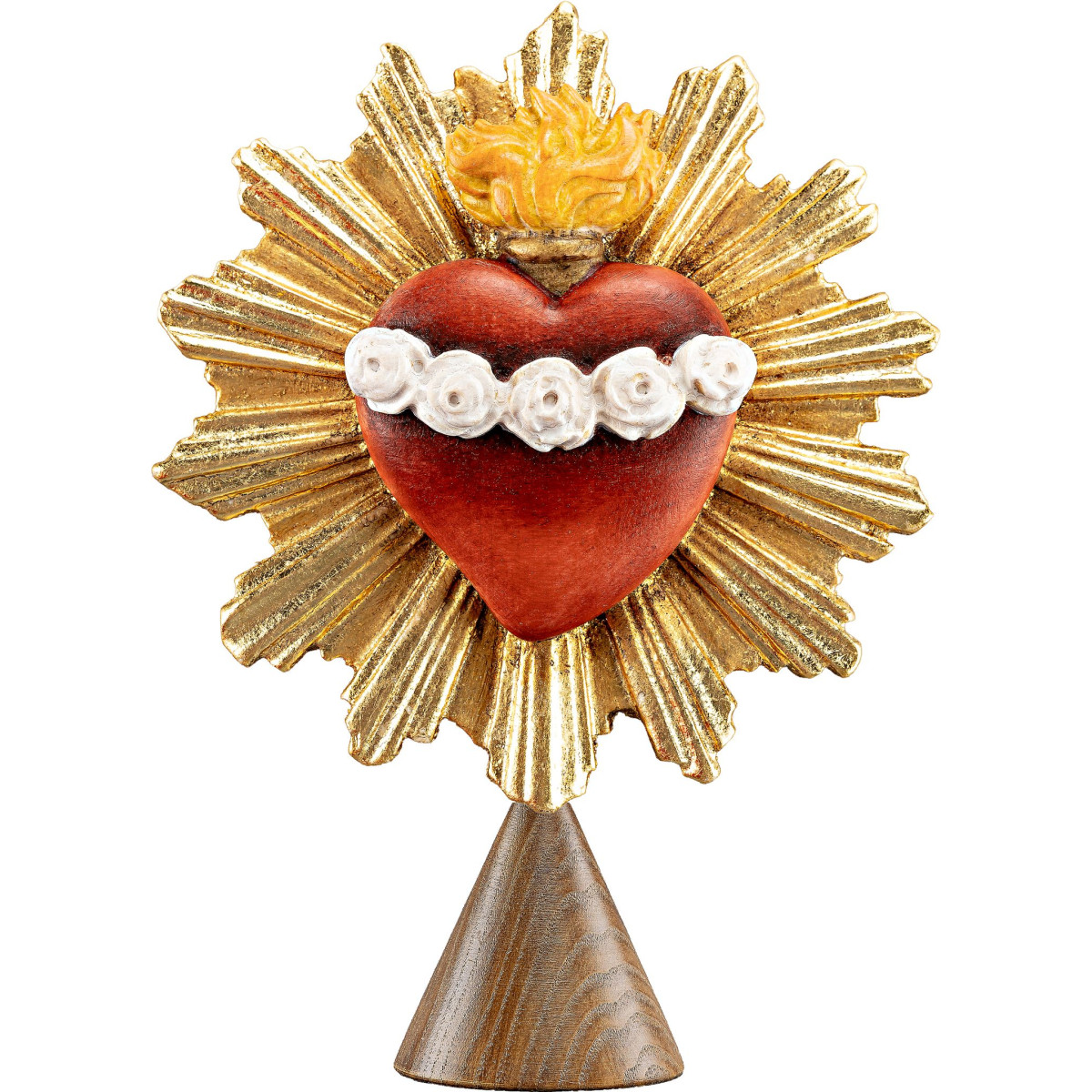 Immaculate Heart of Mary on base cone-shaped