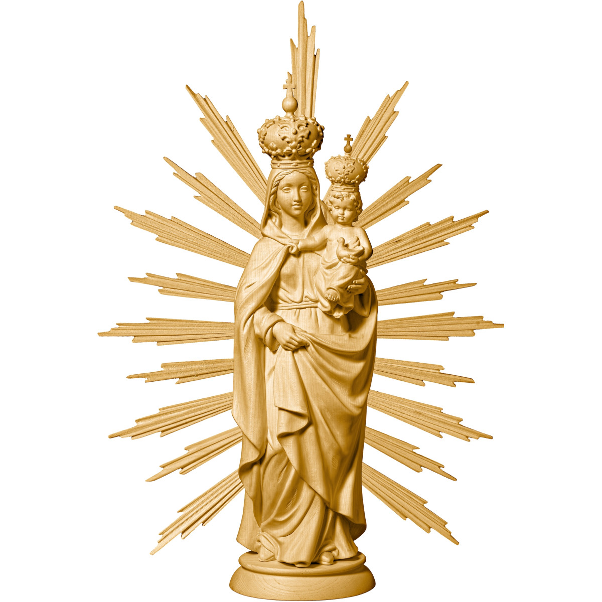 Madonna with Child Dove and Halo Rays | Bergland