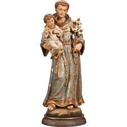 St. Anthony of Padua in hand-carved wood | Bergland Shop