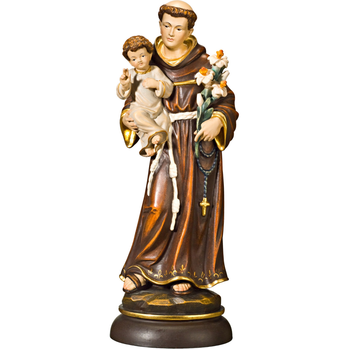 Hl. Antonius von Padua aus Holz geschnitzt | Bergland Shop