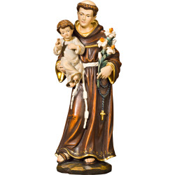 St. Anthony of Padua in hand-carved wood | Bergland Shop