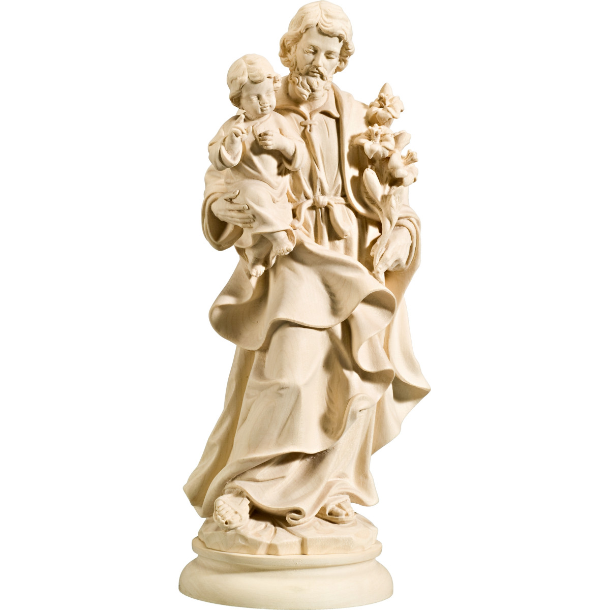 Saint Joseph in wood - Hand-carved statues