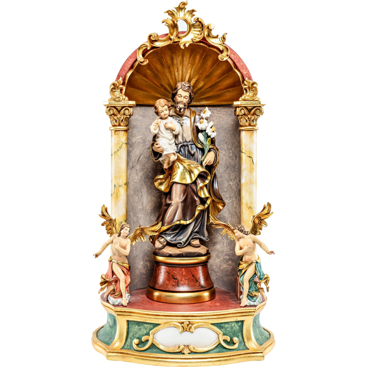S. Giuseppe con Gesù - Altare domestico barocco