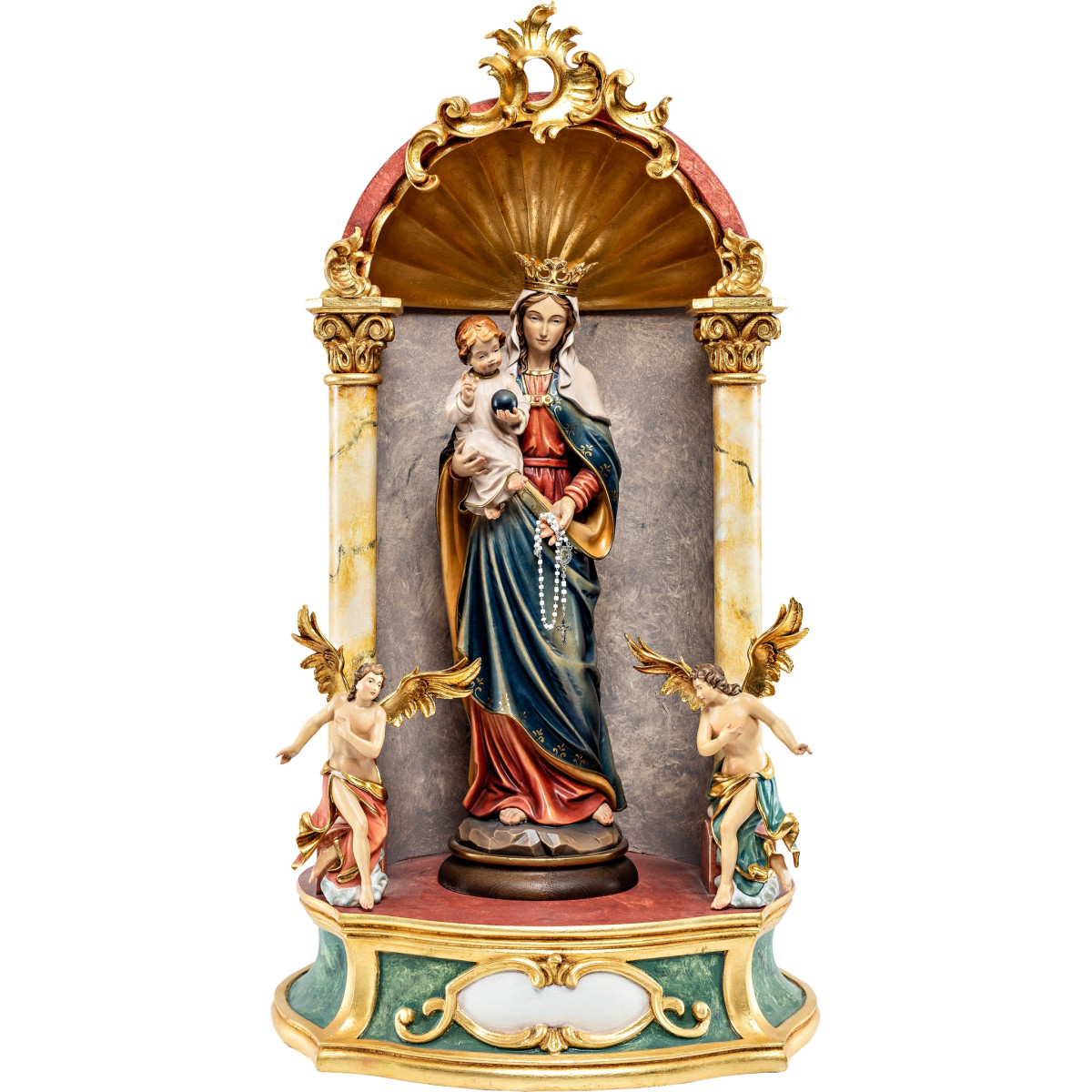 Rosenkranzmadonna Hausaltar Barock | Bergland