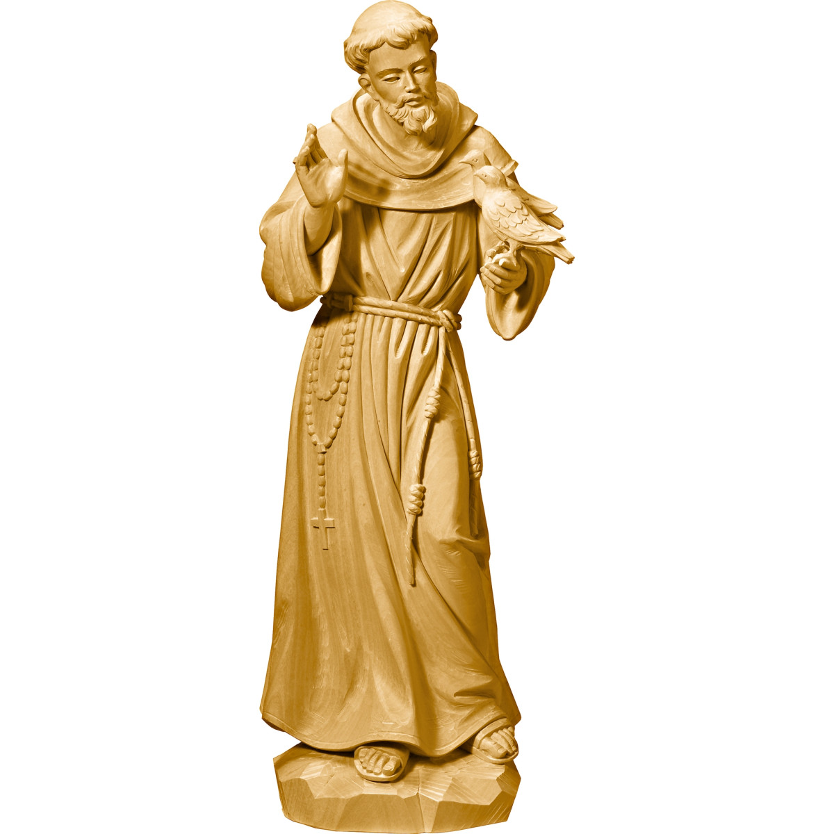 São Francisco de Assis estátua de madeira | Bergland Shop