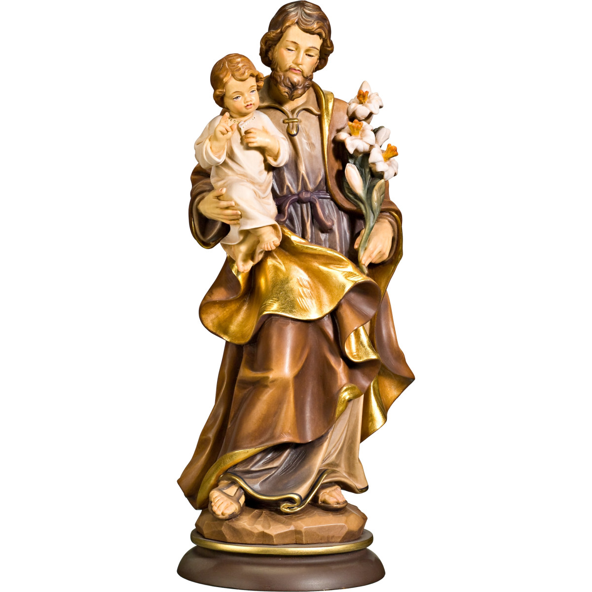 San José en madera - Figuras artesanales religiosas
