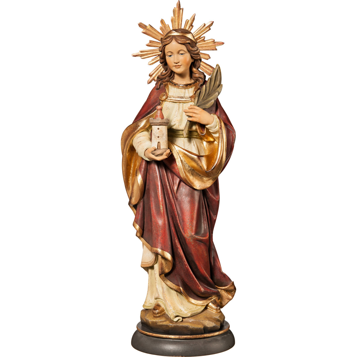 Santa Barbara com auréola