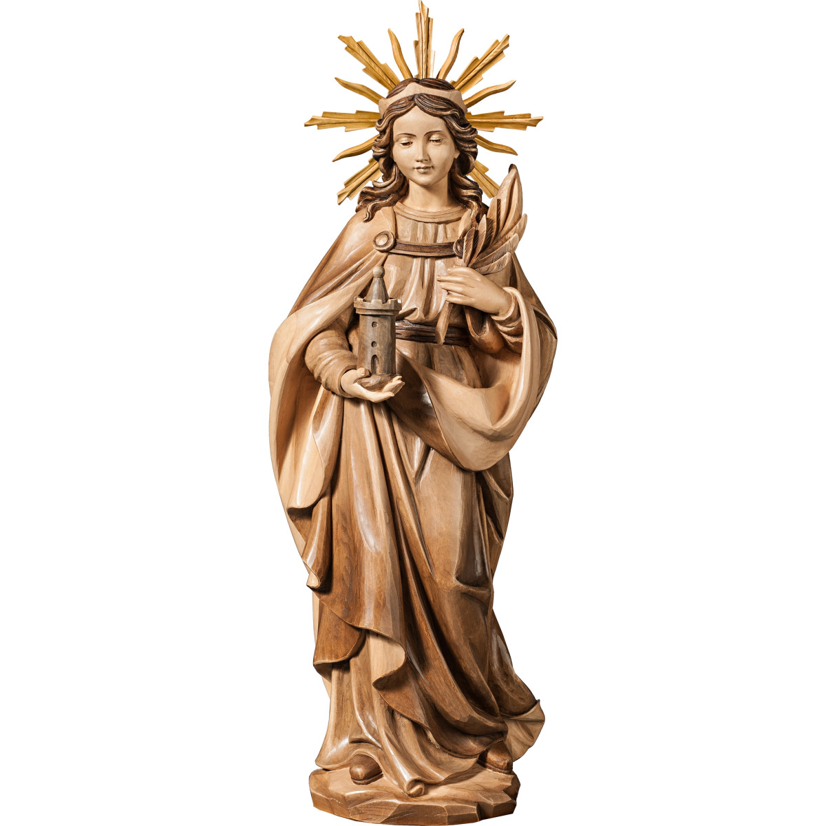 Santa Barbara com auréola