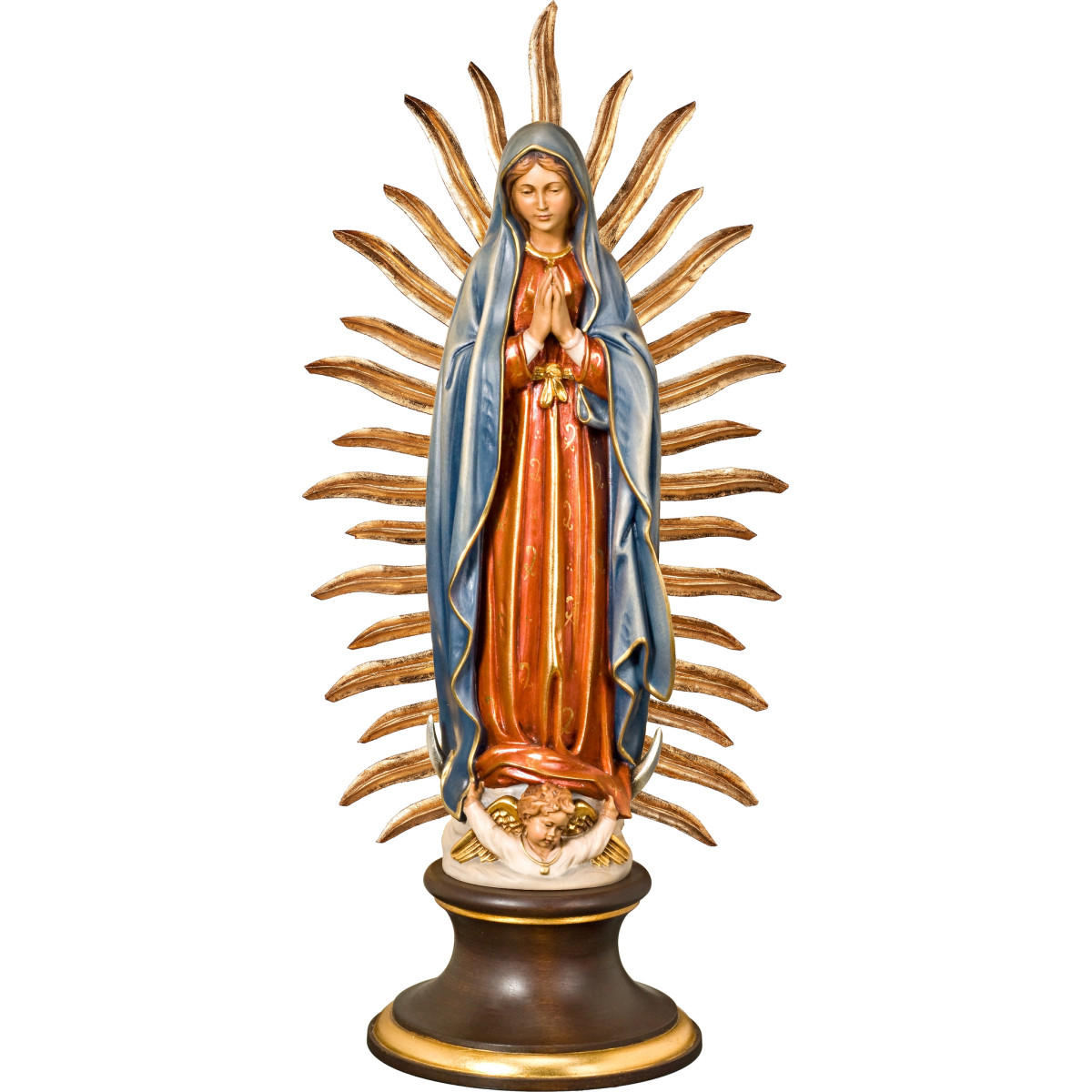 Madonna von Guadalupe aus Holz | Bergland
