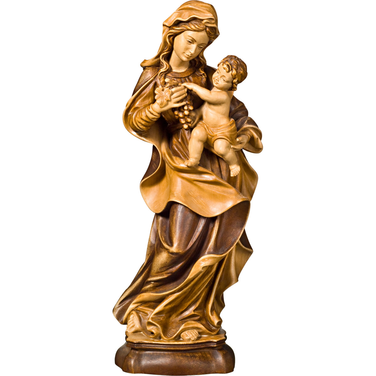 Traubenmadonna aus Holz | Bergland