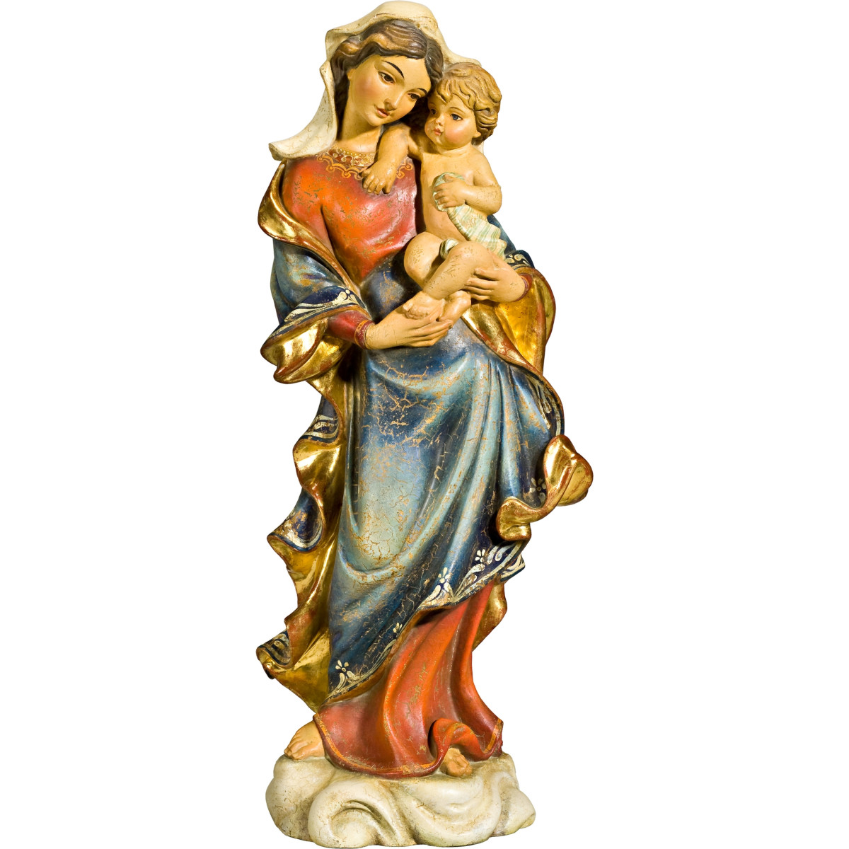 Virgen sobre Nubes con Niño Jesús | Bergland