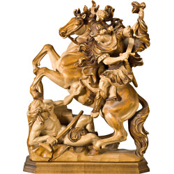 Saint Martin of Tours statue | Val Gardena wood