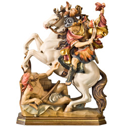 Saint Martin of Tours statue | Val Gardena wood