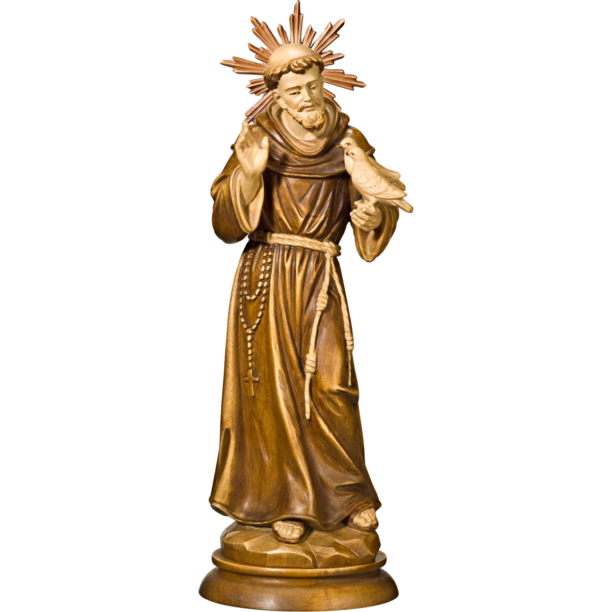 São Francisco com Pombas e Auréola | Bergland