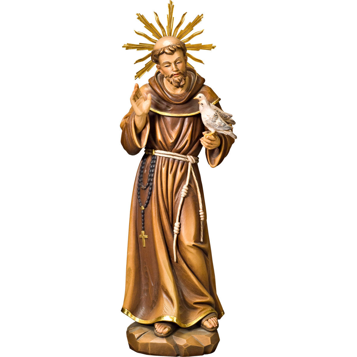 São Francisco com Pombas e Auréola | Bergland