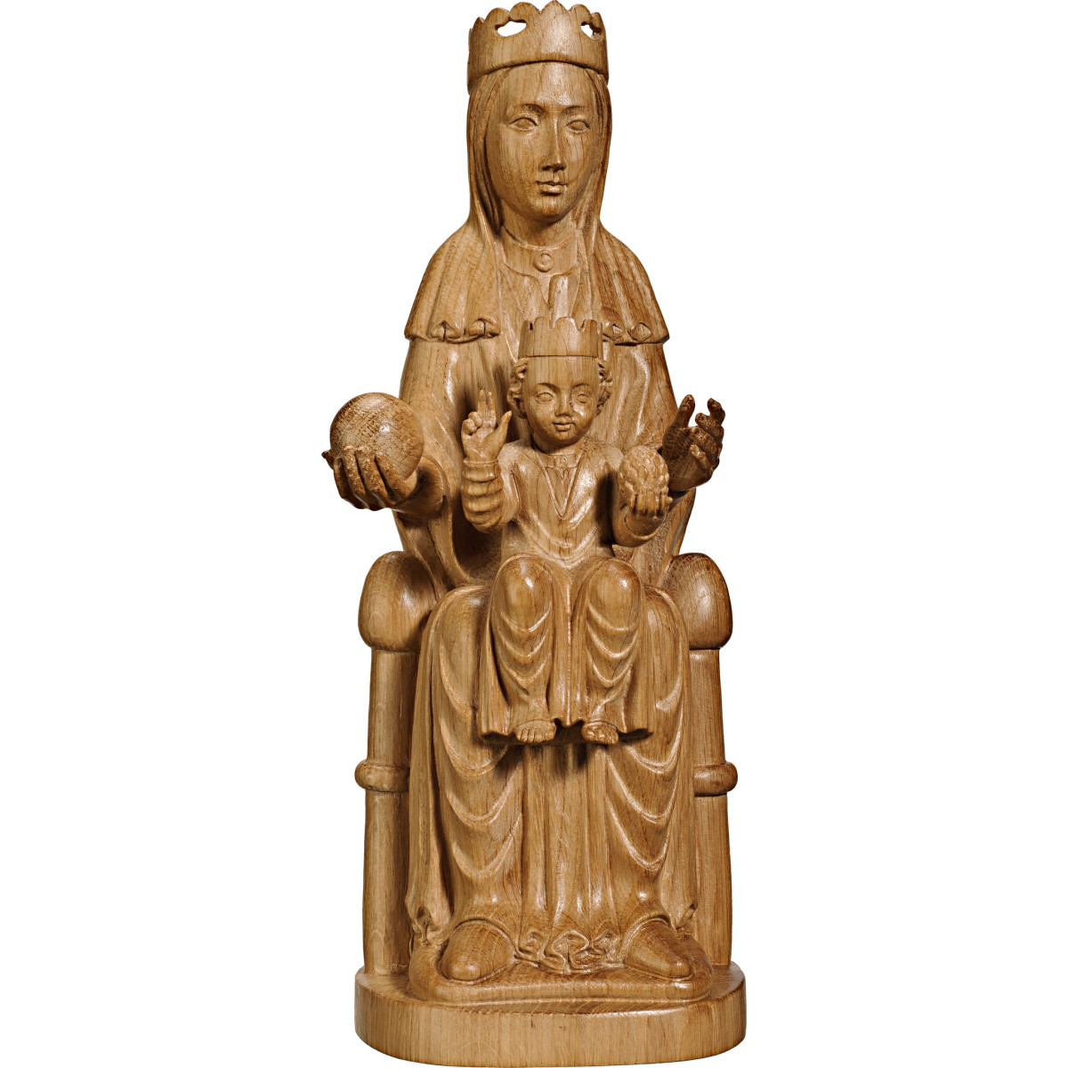 Virgen Románica Sentada con Niño | Bergland