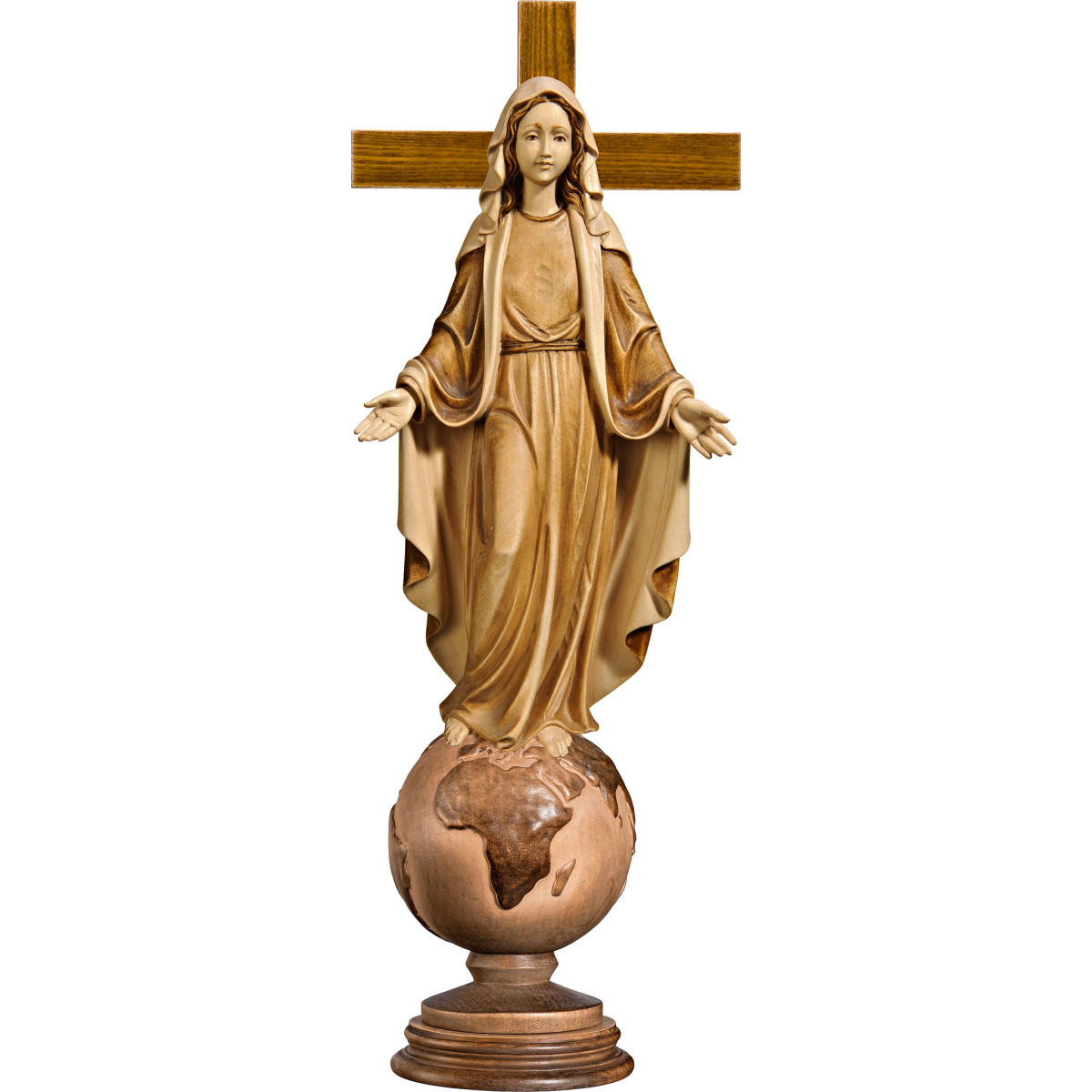 Madonna aller Völker aus Holz | Bergland