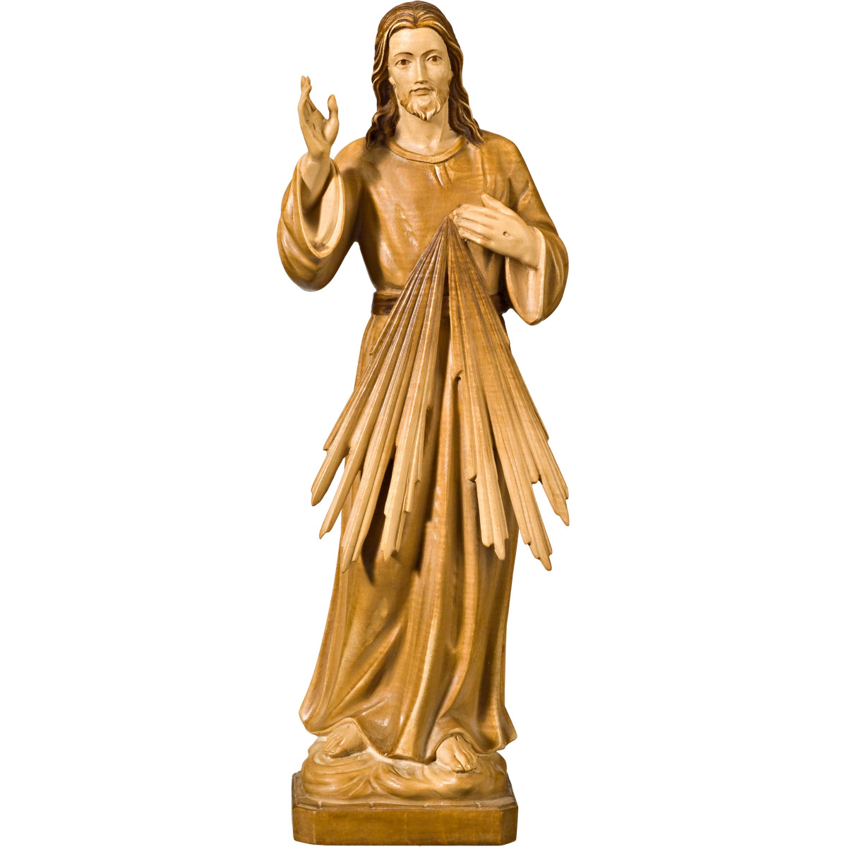 Divine Mercy Jesus – Hand-carved Wood Statues from Val Gardena