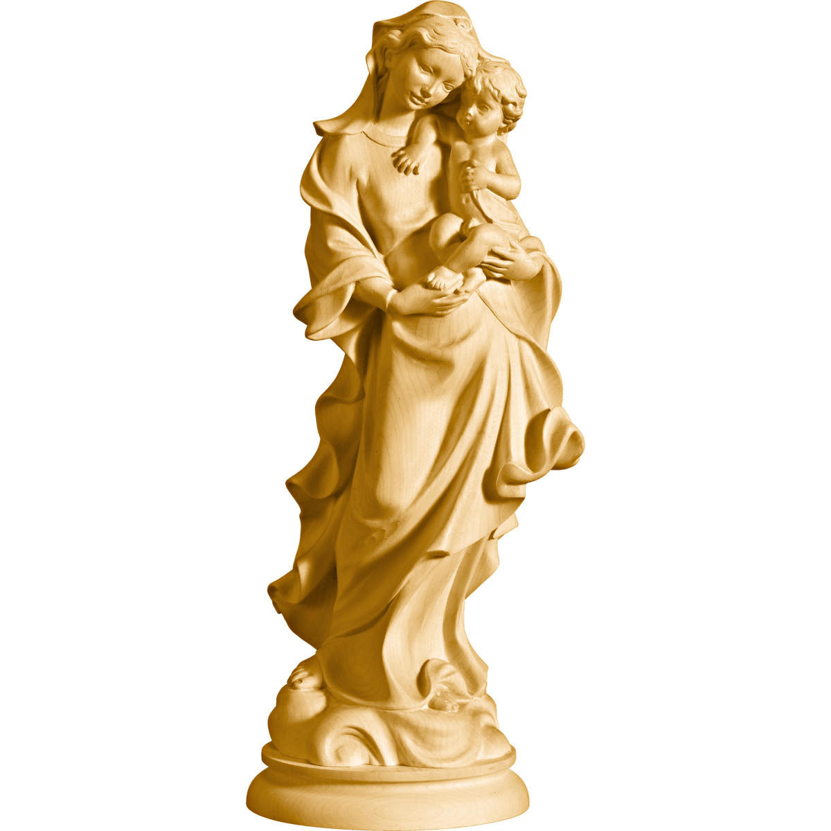 Virgen sobre Nubes con Niño Jesús | Bergland