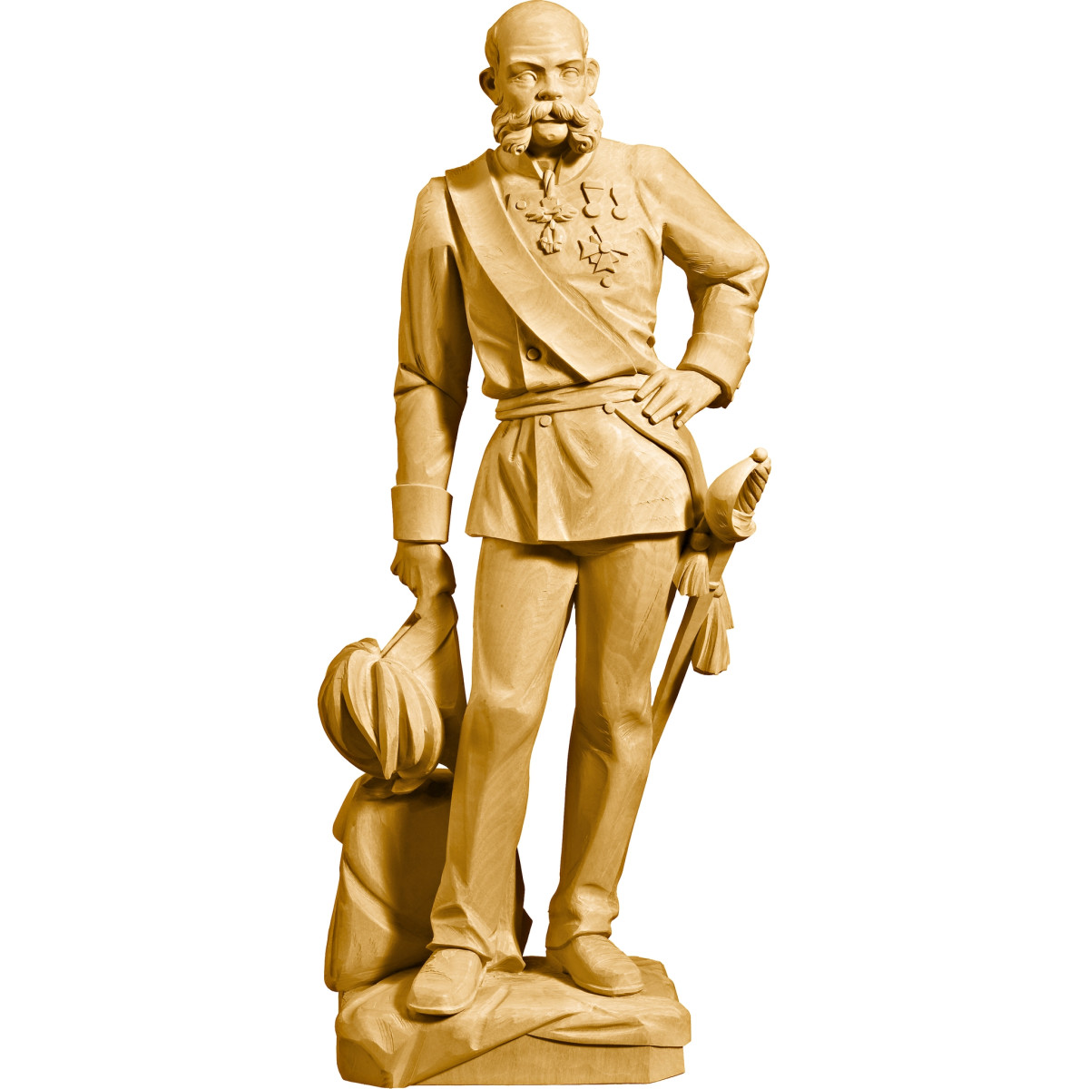Estatua Emperador Francisco José en madera | Bergland