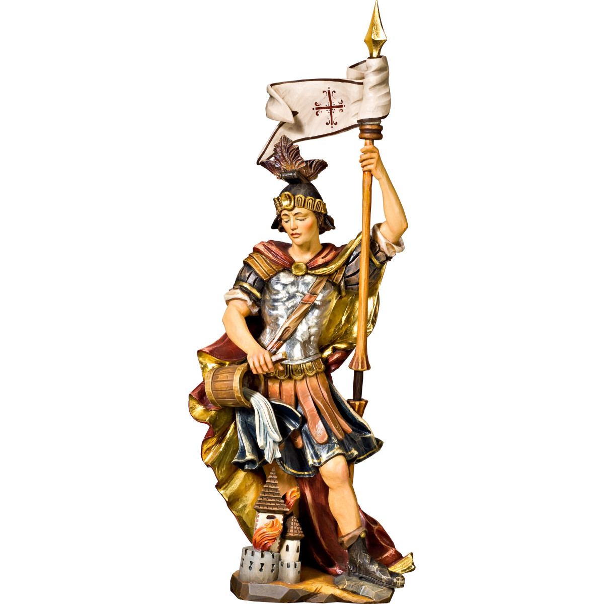 Saint Florian | Patron of firefighters wood statue
