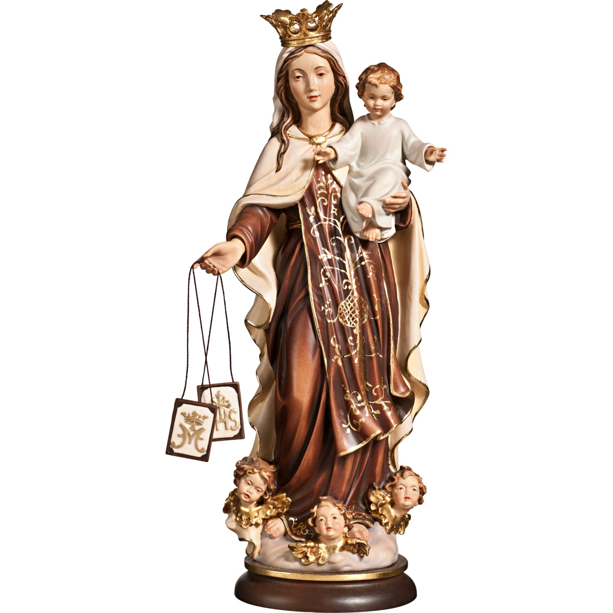 Our Lady of Mount Carmel Wood Statue | Bergland