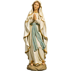 Madonna di Lourdes in legno scolpito | Bergland