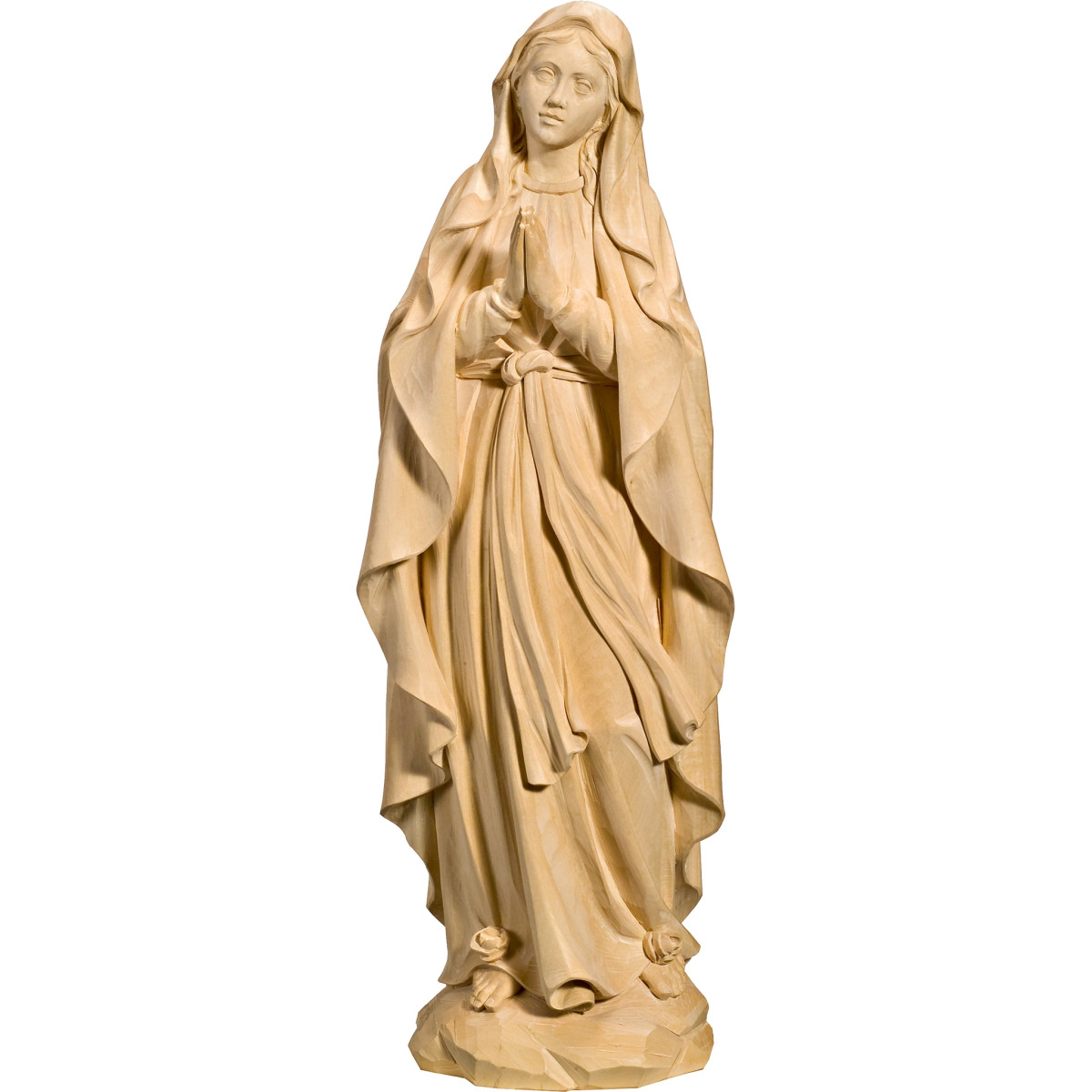 Madonna di Lourdes in legno scolpito | Bergland