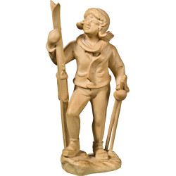 Joven esquiador en madera | Bergland