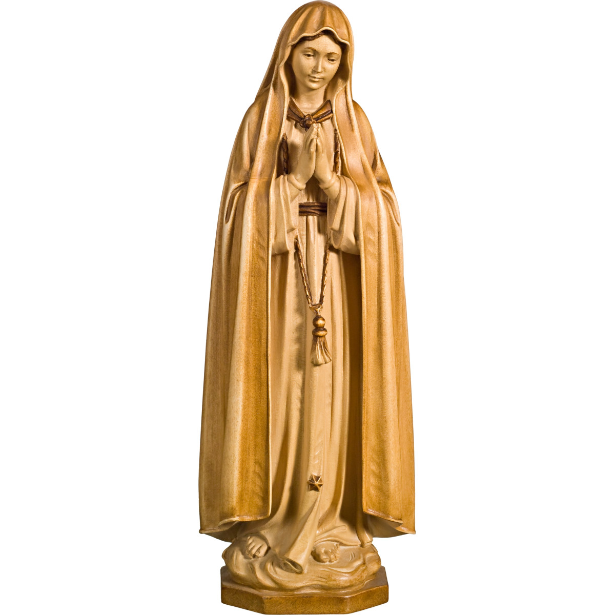 Our Lady of Fatima – Hand-Carved Wood Statues from Val Gardena