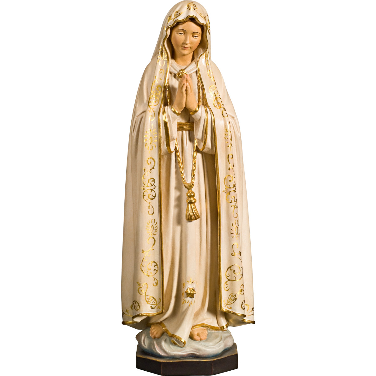 Madonna di Fatima – Statue religiose in legno intagliato della Val Gardena