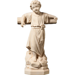 Jesus Child standing with cross