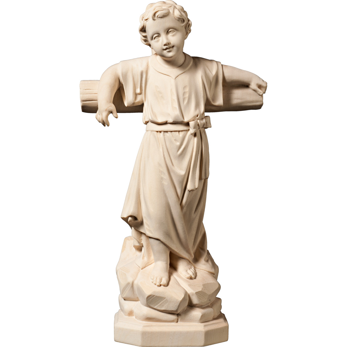 Jesus Child standing with cross