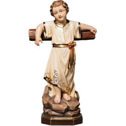 Jesus Child standing with cross