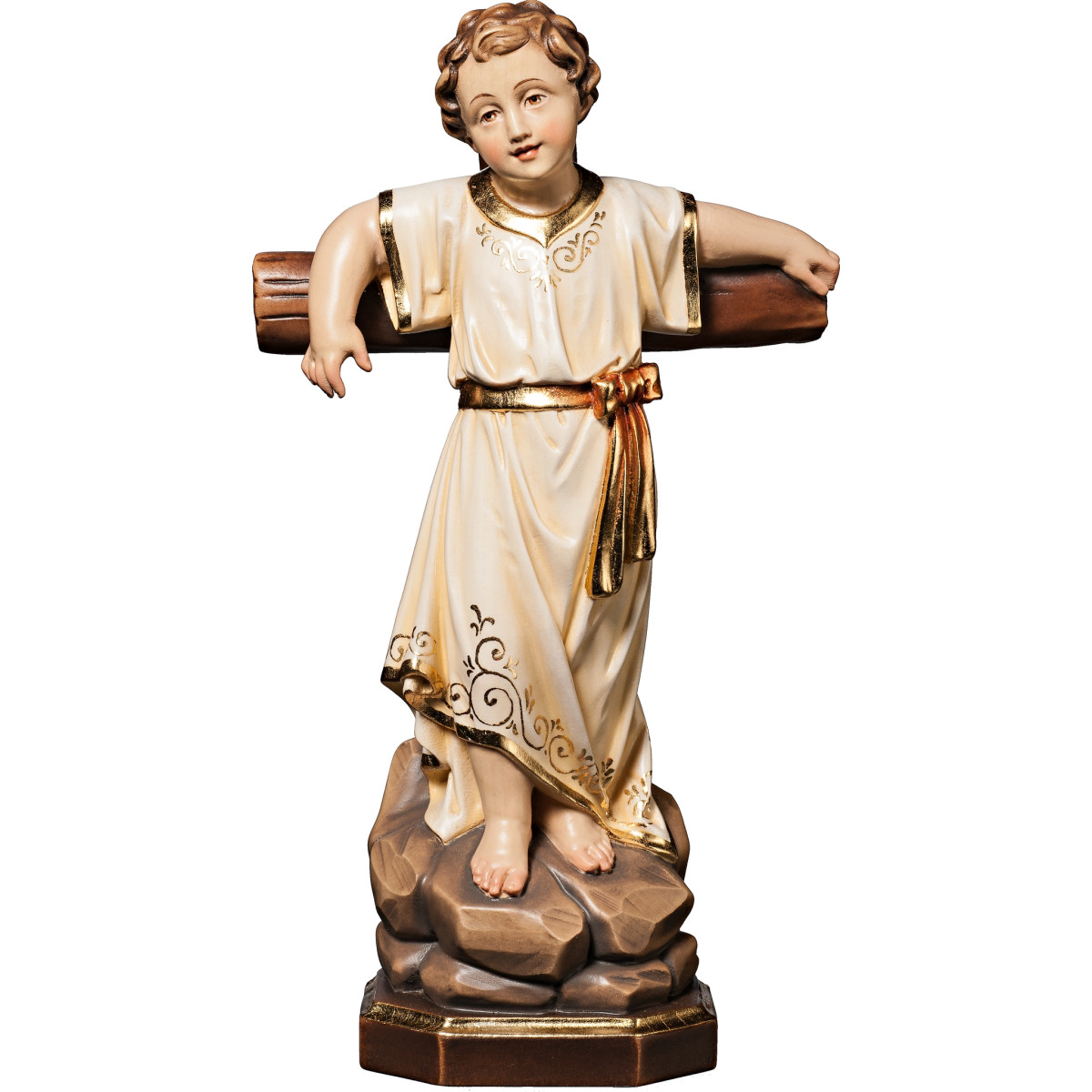 Jesus Child standing with cross