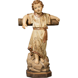 Jesus Child standing with cross