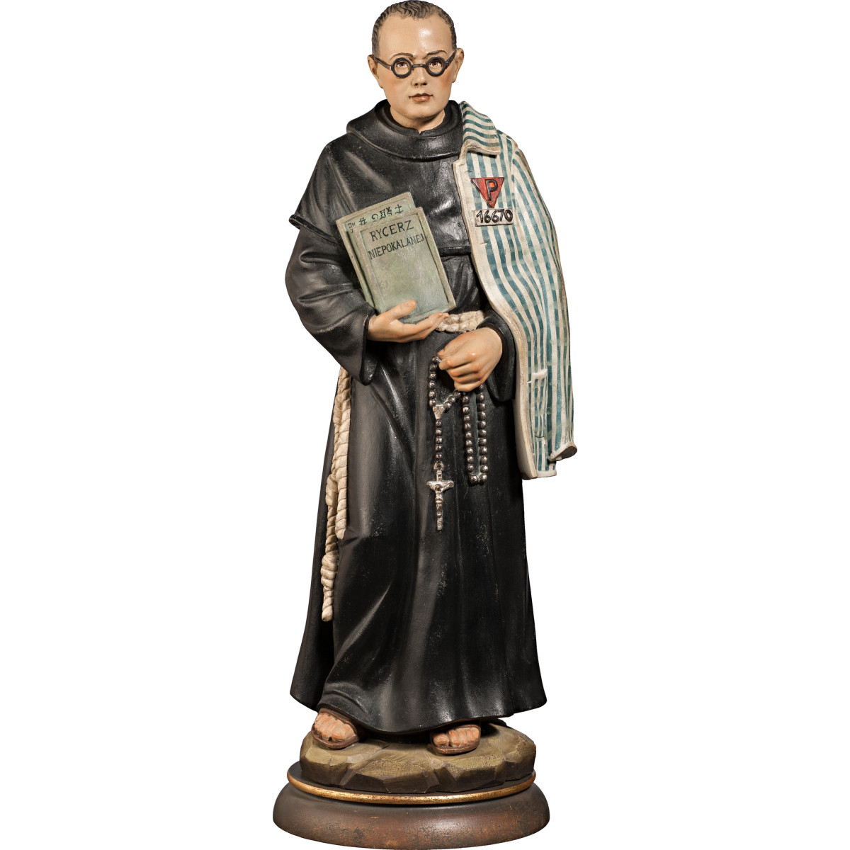 São Maximiliano Maria Kolbe em madeira | Bergland