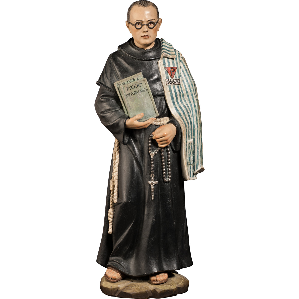 St. Maximilian Maria Kolbe Wood Carving | Bergland