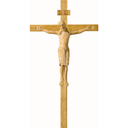 Corpus Romanic on oak cross
