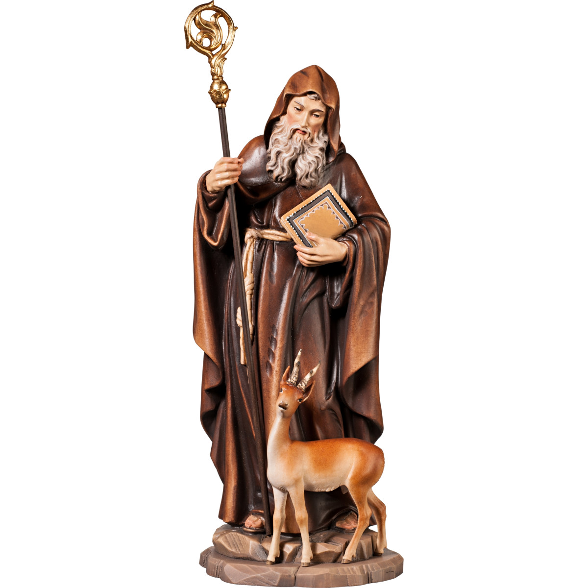 Hl. Ägidius aus Ahorn oder Lindenholz | Bergland
