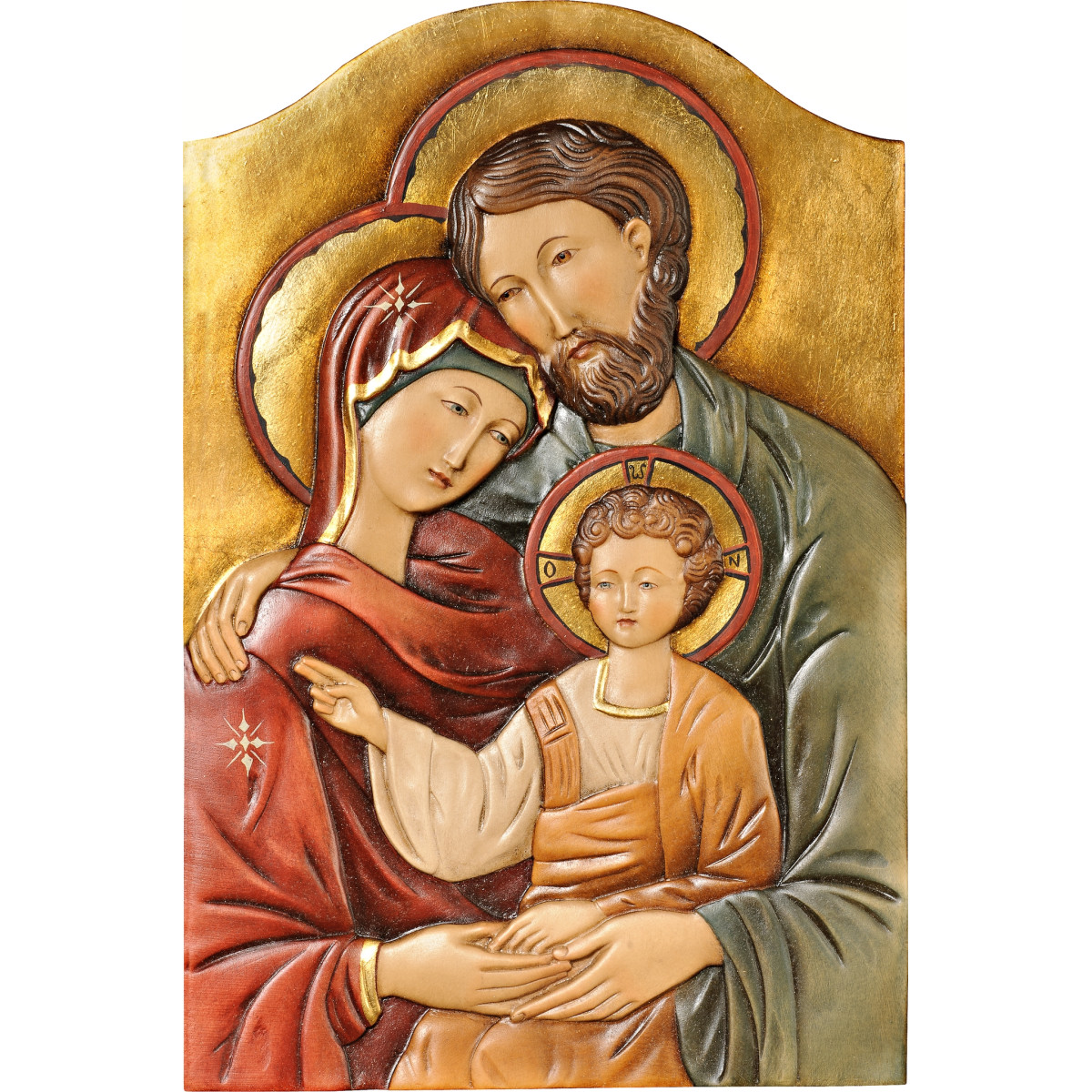 Icono bizantino de la Sagrada Familia
