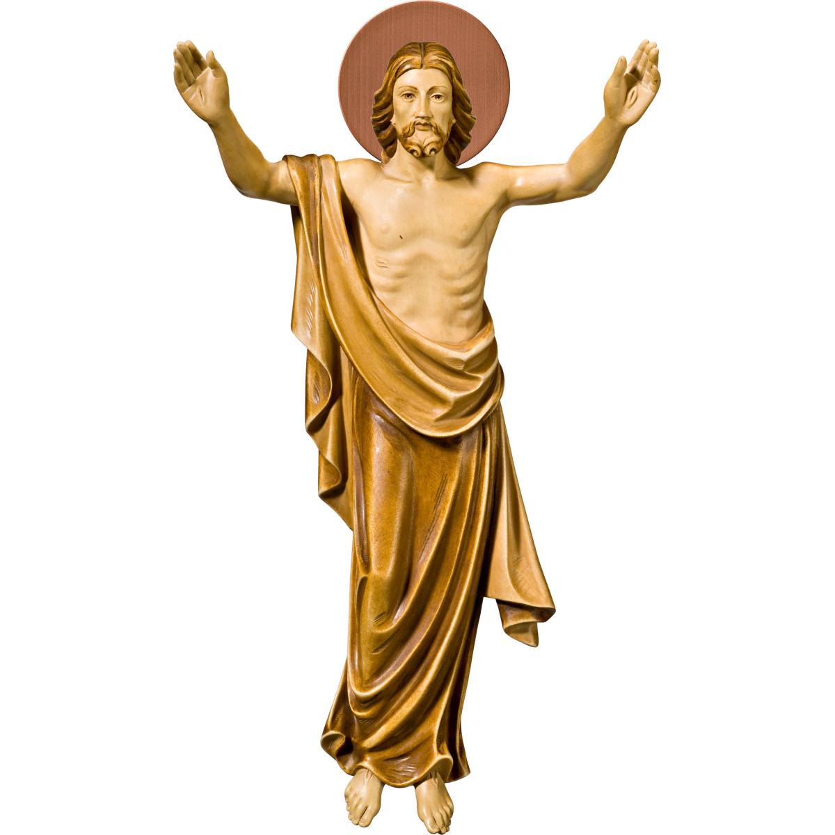 Cristo Risorto da parete con aureola