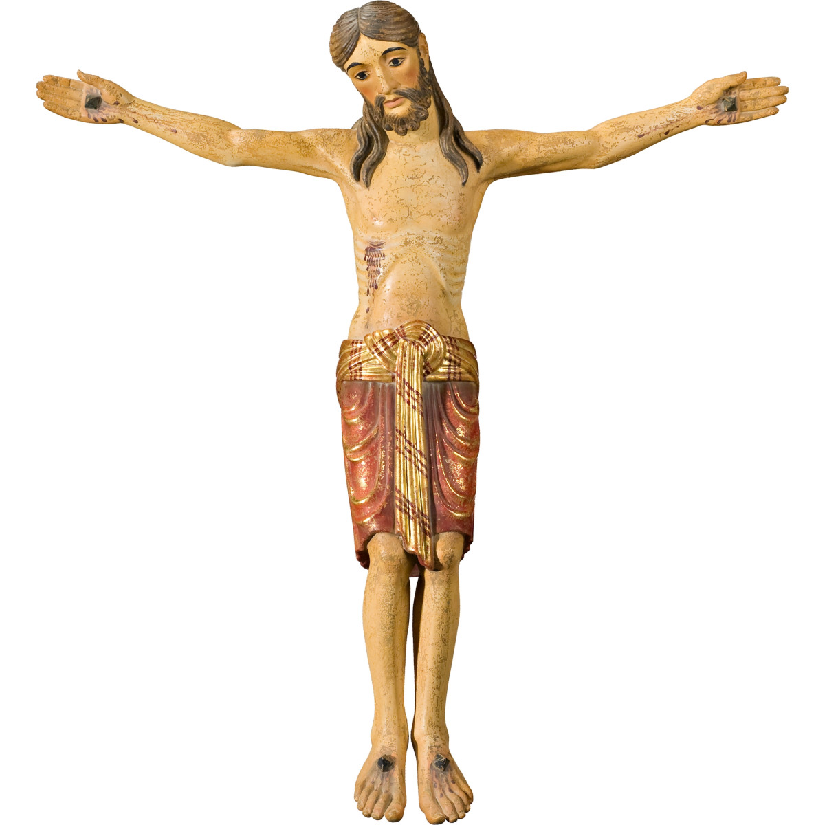 Romanischer Christus aus Holz | Sakrale Kunst