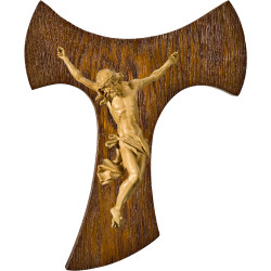 Cristo Barroco en cruz de Tau