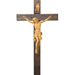 Cristo Pisa en cruz Madera vieja