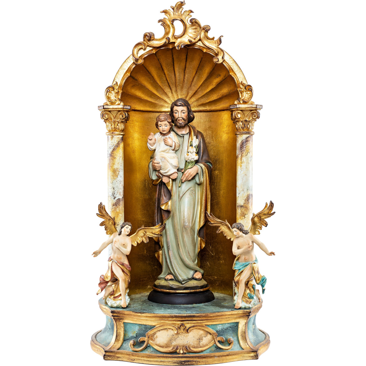 São José com o Menino Jesus - Altar caseiro barroco