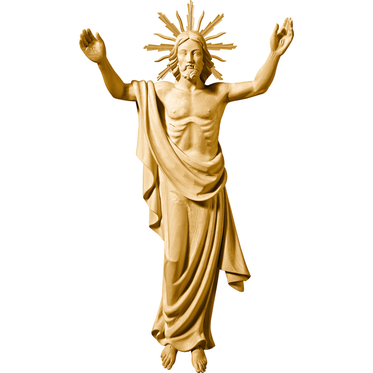 Resurrection of Christ for the wall with aureole
