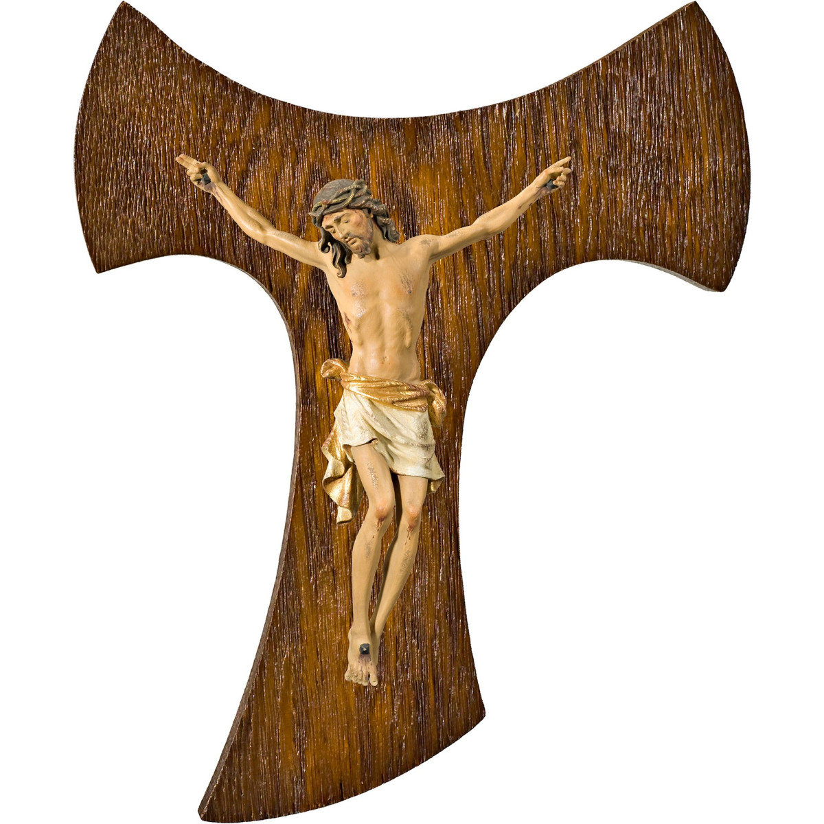 Cristo Pisa en cruz de Tau
