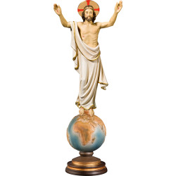 Resurrection of Christ on globe