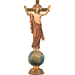 Resurrección de Cristo en globo con cruz